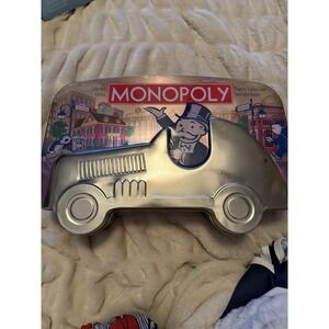 MONOPOLY Collector's Edition Car Tin Board Game Parker Brothers Vintage Complete